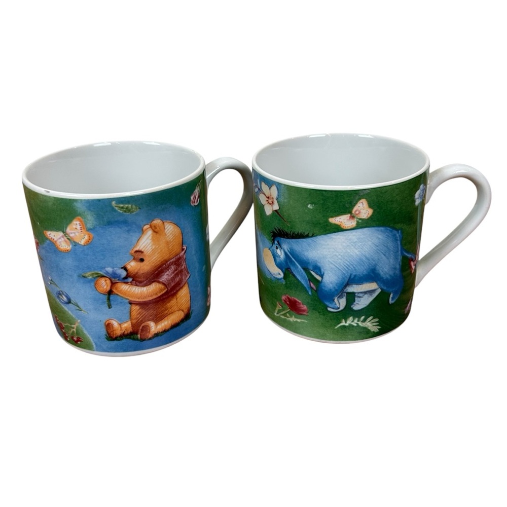 Disney Winnie the Pooh and Eeyore Mugs Simply Pooh Set of 2